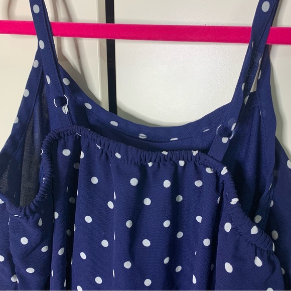 Girl’s Cherokee Polka Dot Ruffled Tank Top - Picture 7 of 13